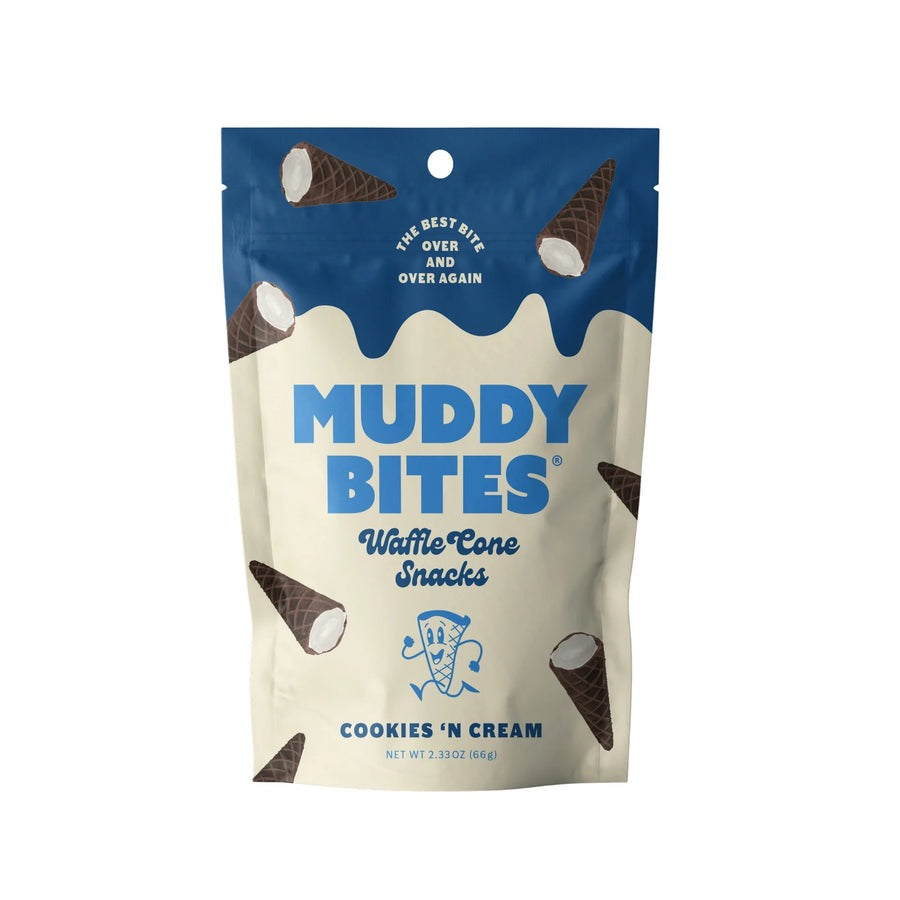 Muddy Bites Cookies and Cream Cone - 2.33oz (66g) - TheHoookahClub
