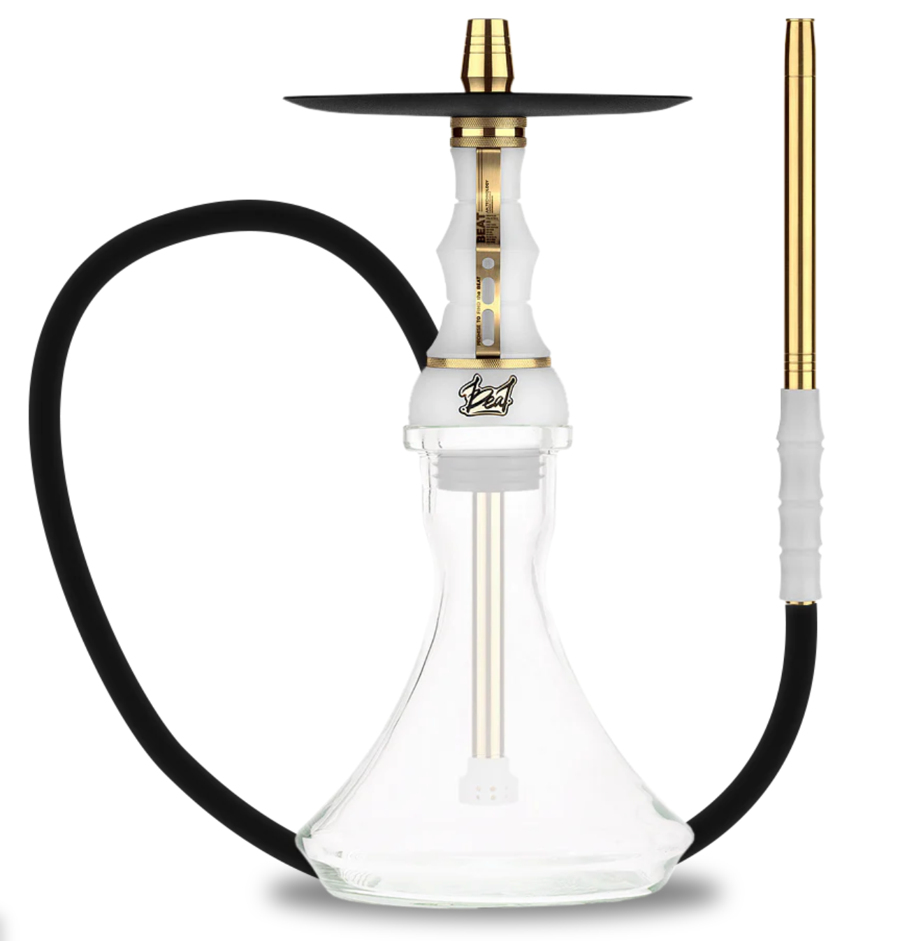 Alpha Hookah - Beat White/Gold - TheHoookahClub