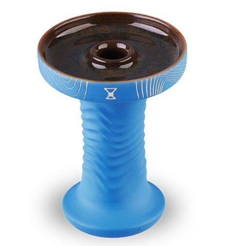 Alpha Hookah Bowl - Wave Phunnel (Indian Blue) - TheHoookahClub