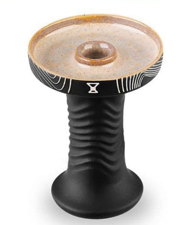 Alpha Hookah Bowl - Wave Phunnel (Arctic Black) - TheHoookahClub