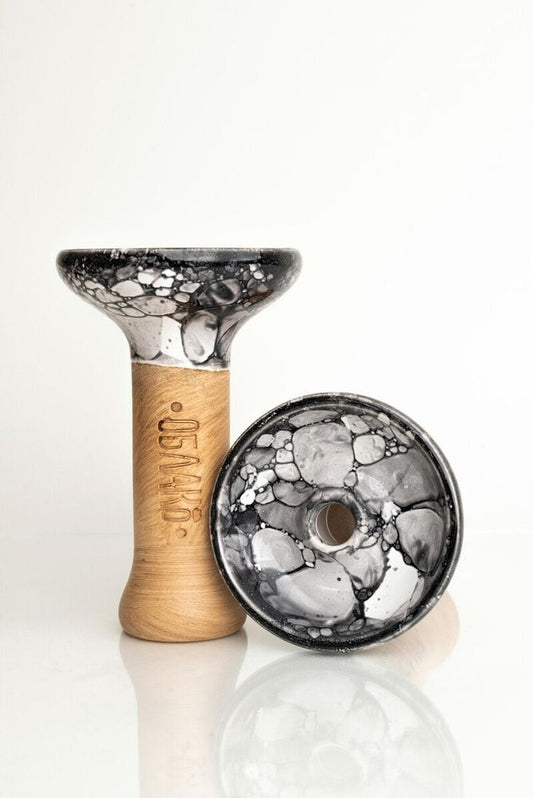 Oblako Phunnel M - White Black Marble - TheHoookahClub