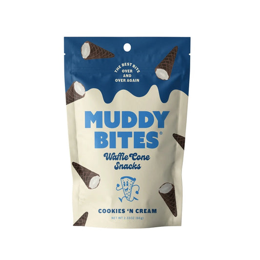Muddy Bites Cookies and Cream Cone - 2.33oz (66g) - TheHoookahClub
