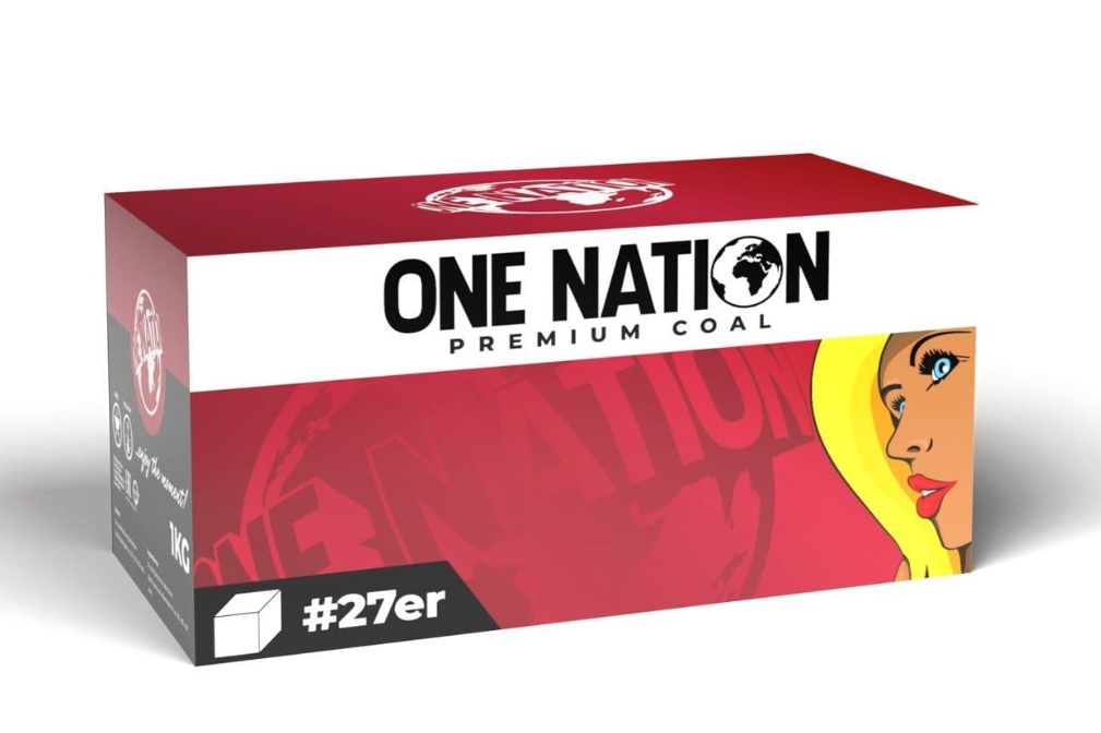 One Nation 27er Shisha Coconut Coals 27mm