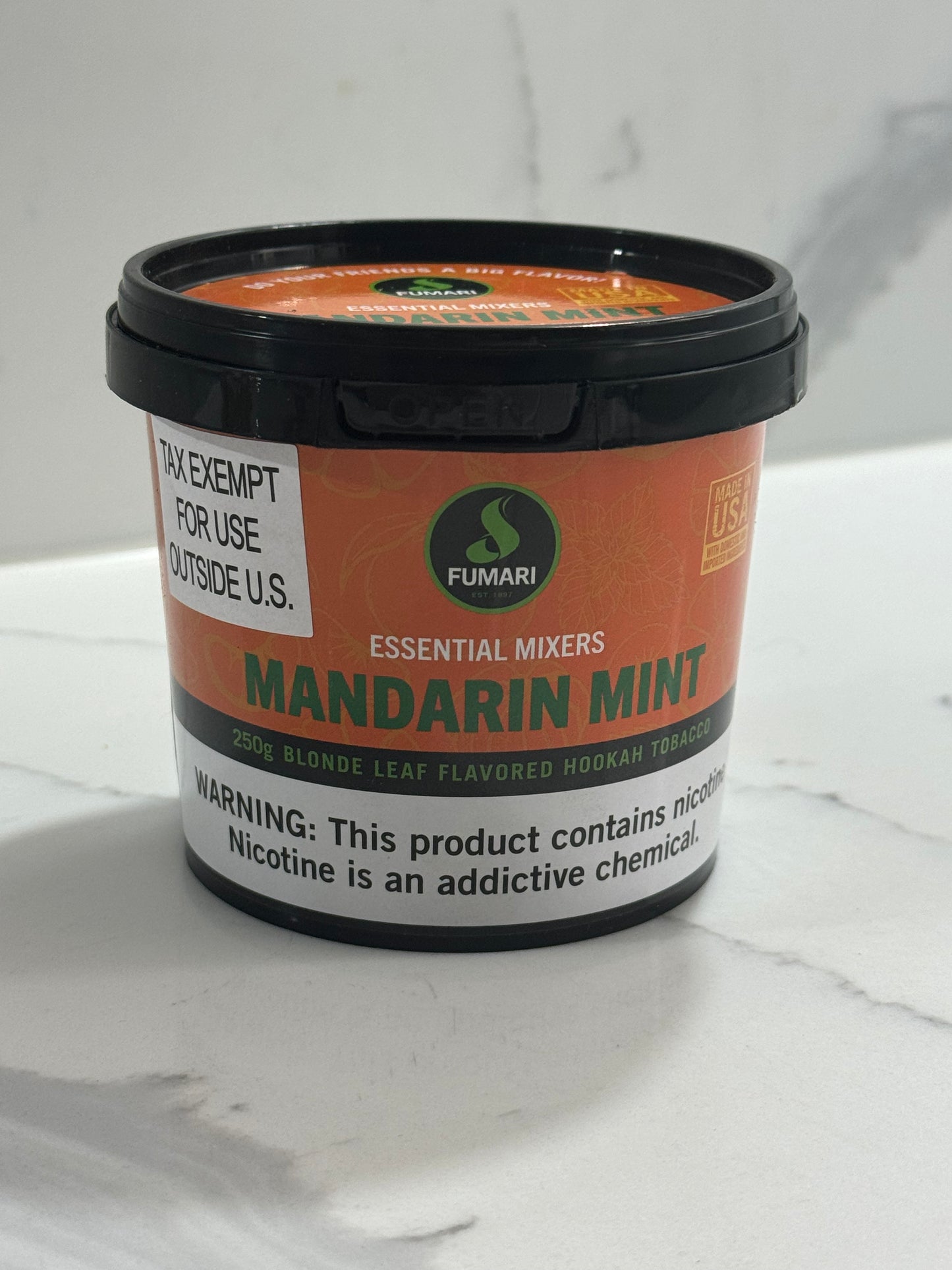 Fumari Mandrin Mint 250g TUB - TheHoookahClub