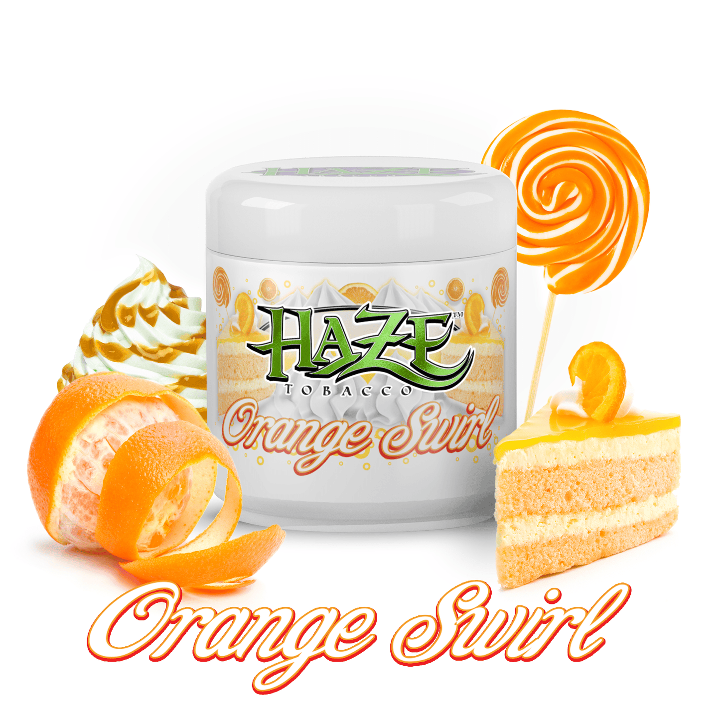 Haze - Orange Swirl - TheHoookahClub