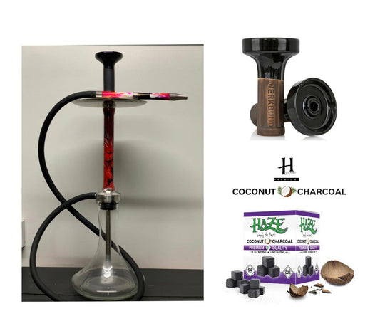 First Hookah Core - Exotic Red / Pink - TheHoookahClub