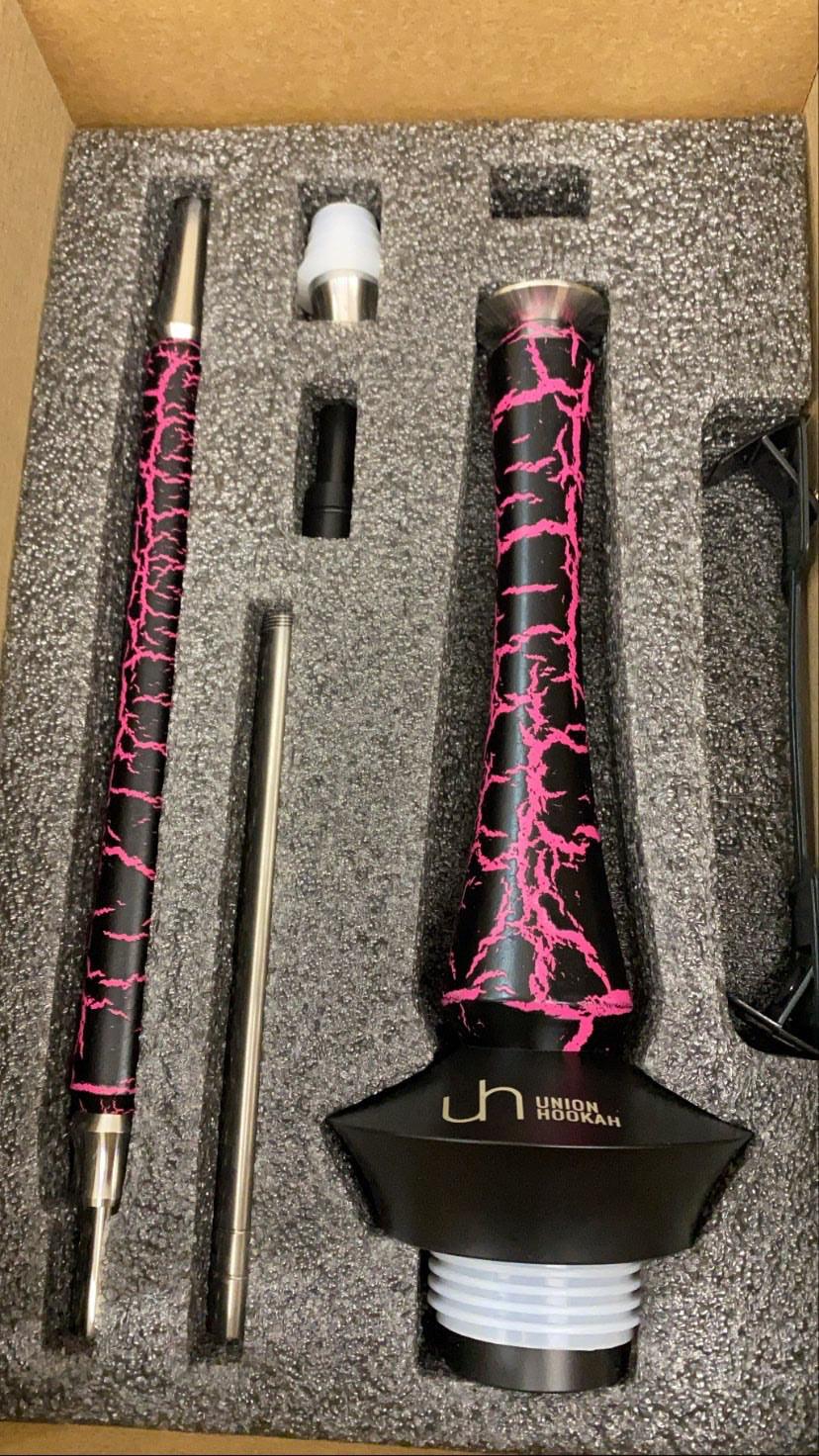 Union Sleek - Pink Crackle - TheHoookahClub